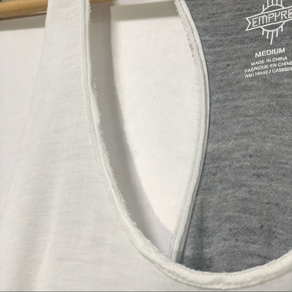 Empyre Frayed Scoop-Neck Boho Tank Top - Picture 5 of 5